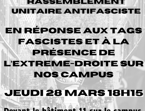 NO PASARAN: rassemblement anti fascistes jeudi 28 mars sur la campus
