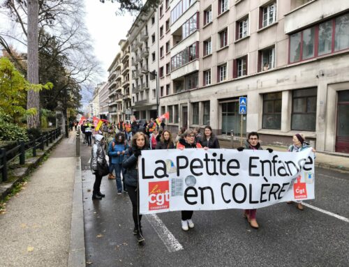 ça lutte en SAVOIE: jolie mobilisation du secteur de la petite enfance