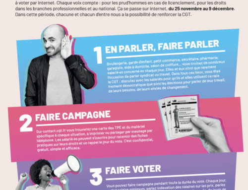 ça vote en Savoie: élections dans les TPE, chaque syndiqué(e) CGT peut faire la différence.